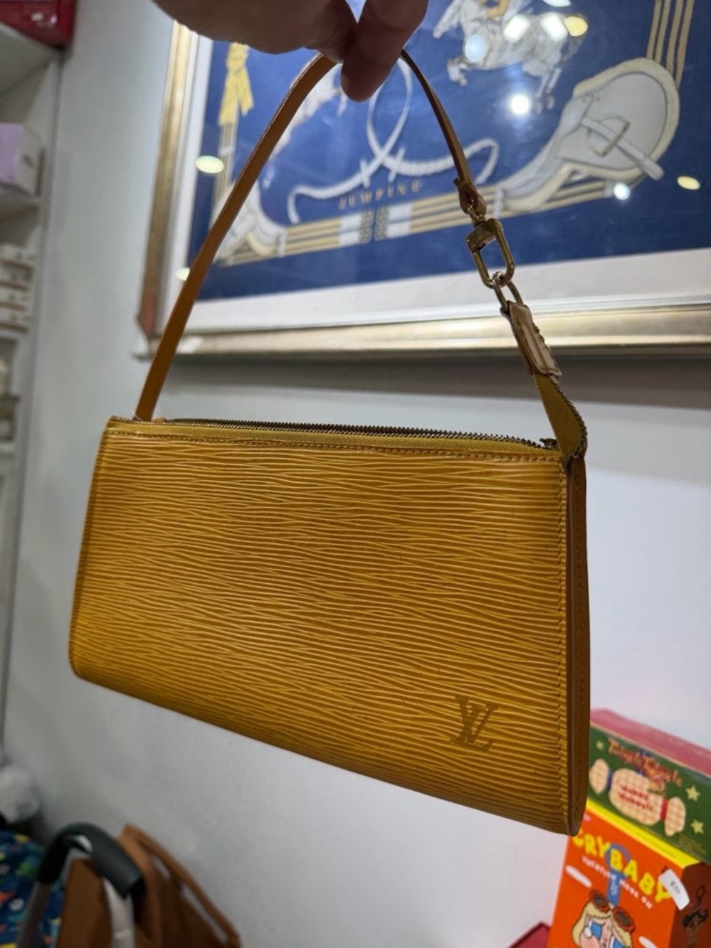 Louis Vuitton Mustard Epi Leather Mini Shoulder Bag